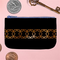 Pattern Geometric Gold Black Large Coin Purse by alllovelyideas