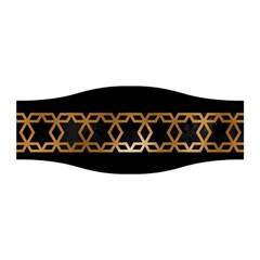 Pattern Geometric Gold Black Stretchable Headband by alllovelyideas