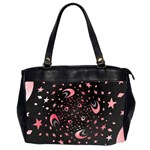 Pattern Lune étoile Profondeur Oversize Office Handbag (2 Sides) Front