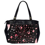 Pattern Lune étoile Profondeur Oversize Office Handbag (2 Sides) Back