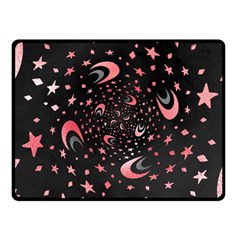 Pattern Lune Étoile Profondeur Fleece Blanket (small) by alllovelyideas