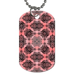 Pattern Rouge Noir Dog Tag (two Sides) by alllovelyideas