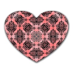 Pattern Rouge Noir Heart Mousepads by alllovelyideas