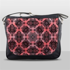 Pattern Rouge Noir Messenger Bag by alllovelyideas