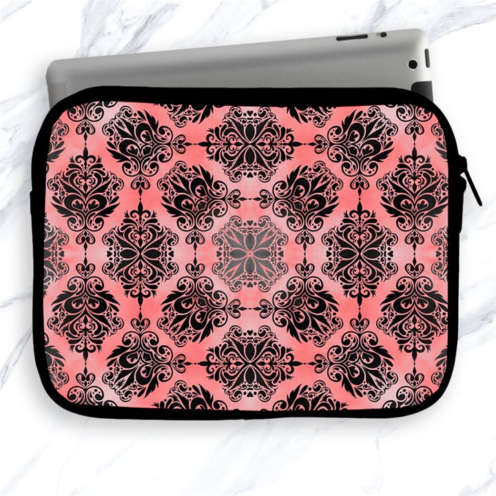 Pattern Rouge Noir Apple iPad 2/3/4 Zipper Cases