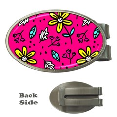 Flowers-flashy Money Clips (oval)  by alllovelyideas