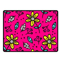 Flowers-flashy Double Sided Fleece Blanket (small)  by alllovelyideas