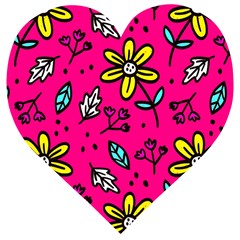 Flowers-flashy Wooden Puzzle Heart by alllovelyideas