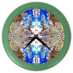 Abstract Acrylic Pouring Art Color Wall Clock by kaleidomarblingart