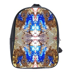 Abstract Acrylic Pouring Art School Bag (large) by kaleidomarblingart