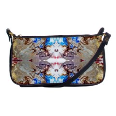 Abstract Acrylic Pouring Art Shoulder Clutch Bag by kaleidomarblingart