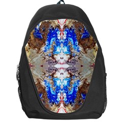 Abstract Acrylic Pouring Art Backpack Bag by kaleidomarblingart