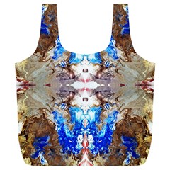 Abstract Acrylic Pouring Art Full Print Recycle Bag (xl) by kaleidomarblingart