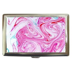 Marbling Art Print Cigarette Money Case by kaleidomarblingart