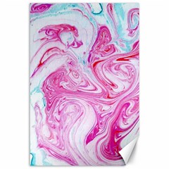 Marbling Art Print Canvas 24  X 36  by kaleidomarblingart