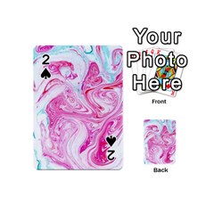 Marbling Art Print Playing Cards 54 Designs (mini) by kaleidomarblingart