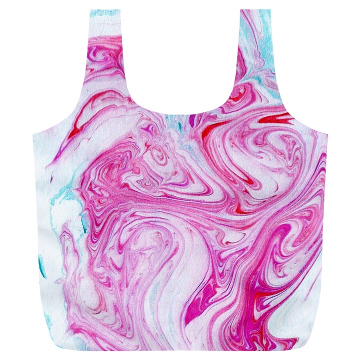 Marbling art print Full Print Recycle Bag (XL)