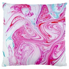 Marbling Art Print Standard Flano Cushion Case (one Side) by kaleidomarblingart