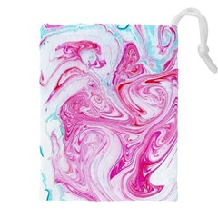 Marbling Art Print Drawstring Pouch (5xl) by kaleidomarblingart