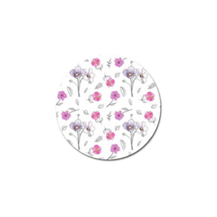 Flowers In One Line Golf Ball Marker (4 pack)