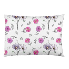 Flowers In One Line Pillow Case