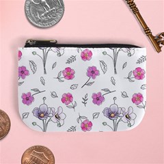 Flowers In One Line Mini Coin Purse