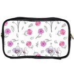 Flowers In One Line Toiletries Bag (Two Sides) Front