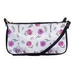 Flowers In One Line Shoulder Clutch Bag Front