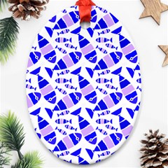 Fish-patern-color Ornament (oval) by alllovelyideas