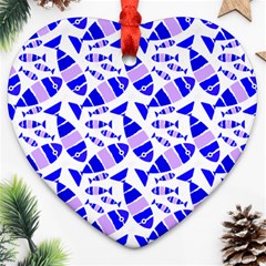 Fish-patern-color Ornament (heart) by alllovelyideas