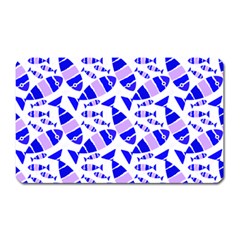 Fish-patern-color Magnet (rectangular) by alllovelyideas