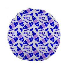 Fish-patern-color Standard 15  Premium Round Cushions by alllovelyideas