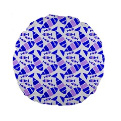 Fish-patern-color Standard 15  Premium Flano Round Cushions by alllovelyideas