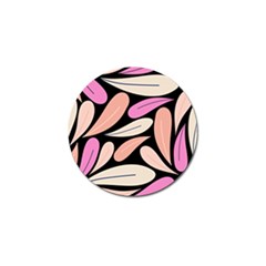 Pattern Feuilles Rose Peche Jaune Golf Ball Marker (4 Pack) by alllovelyideas