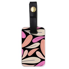 Pattern Feuilles Rose Peche Jaune Luggage Tag (one Side) by alllovelyideas