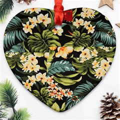 Jungle Heart Ornament (two Sides)