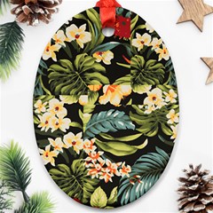 Jungle Oval Ornament (two Sides)