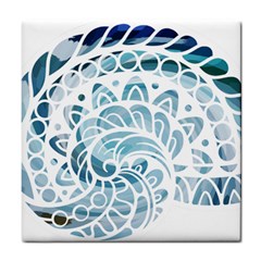 Coquillage-marin-seashell Tile Coaster by alllovelyideas