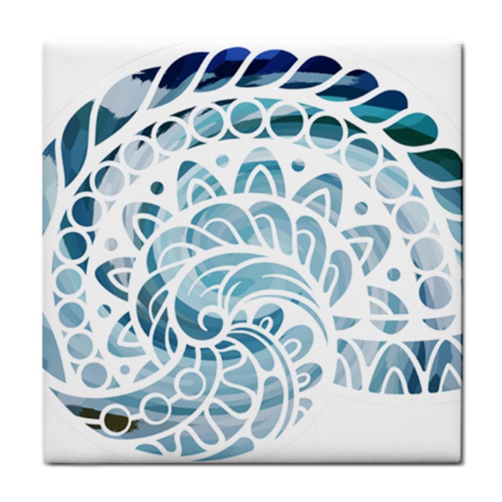 Coquillage-marin-seashell Tile Coaster