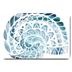 Coquillage-marin-seashell Large Doormat  by alllovelyideas