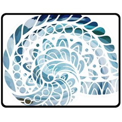 Coquillage-marin-seashell Fleece Blanket (medium)  by alllovelyideas