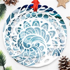 Coquillage-marin-seashell Ornament (round Filigree)