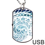 Coquillage-marin-seashell Dog Tag USB Flash (Two Sides) Back