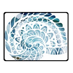 Coquillage-marin-seashell Double Sided Fleece Blanket (small)  by alllovelyideas