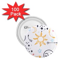 Pattern Mystic 1 75  Buttons (100 Pack) 