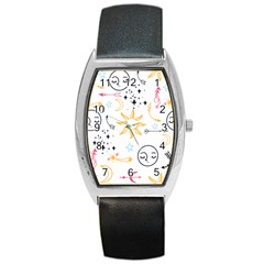 Pattern Mystic Barrel Style Metal Watch