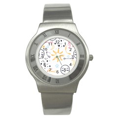 Pattern Mystic Stainless Steel Watch