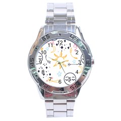 Pattern Mystic Stainless Steel Analogue Watch