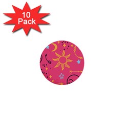 Pattern Mystic Color 1  Mini Buttons (10 Pack)  by alllovelyideas