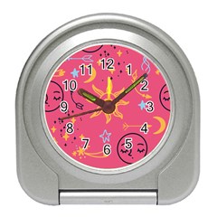 Pattern Mystic Color Travel Alarm Clock by alllovelyideas